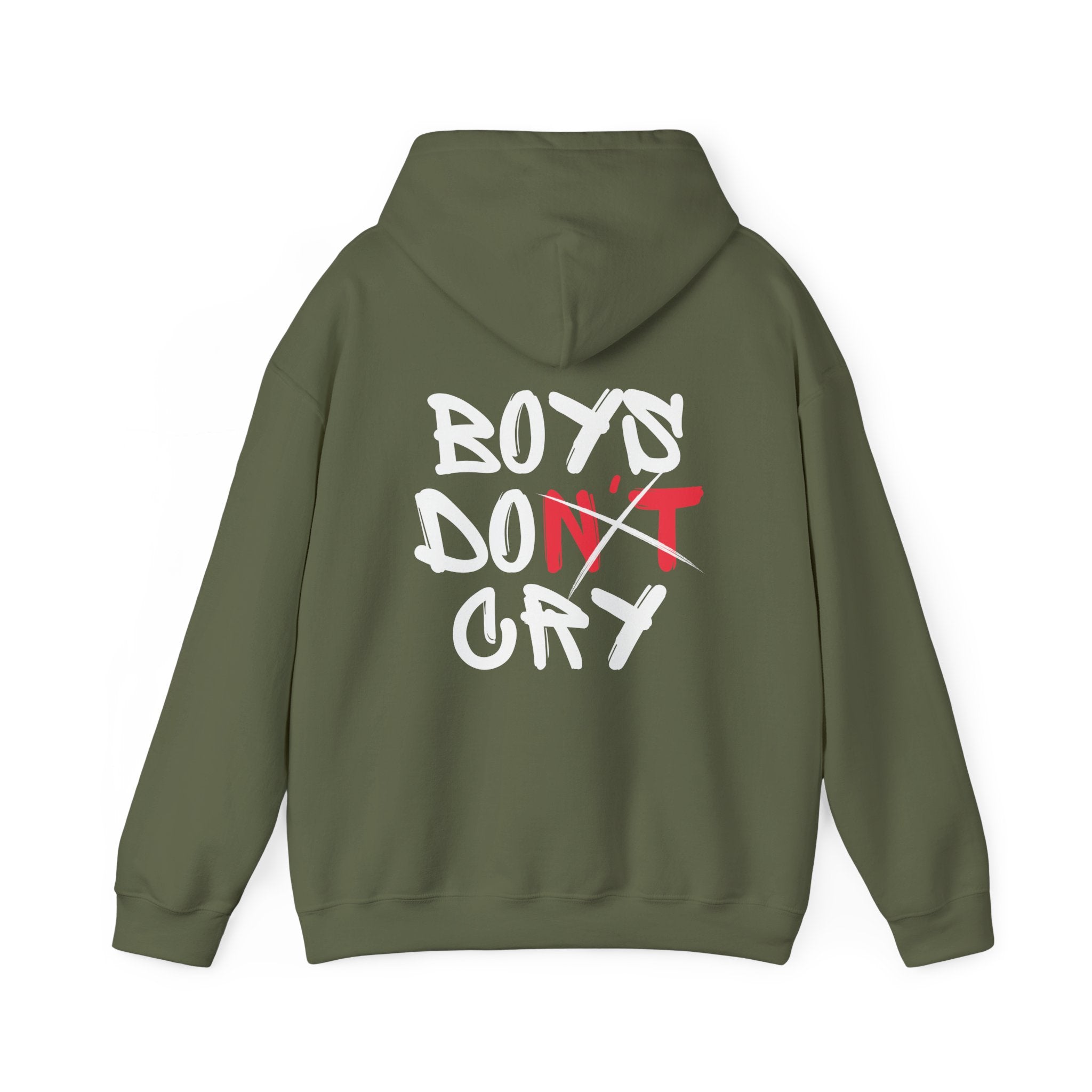 Boys Don’t Cry Back Print Hoodie for Men