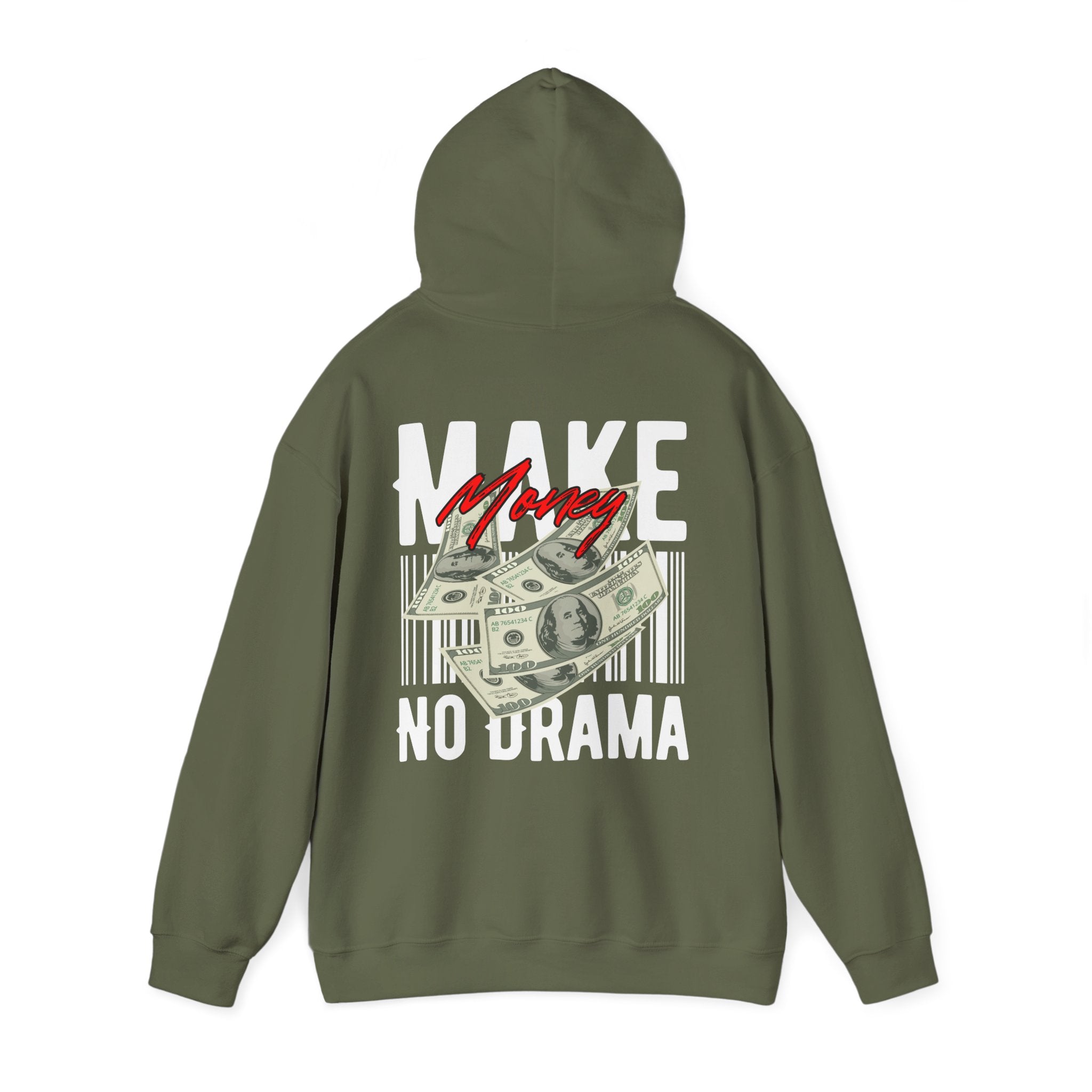 Men’s Funny Hoodie – Make Money, No Drama
