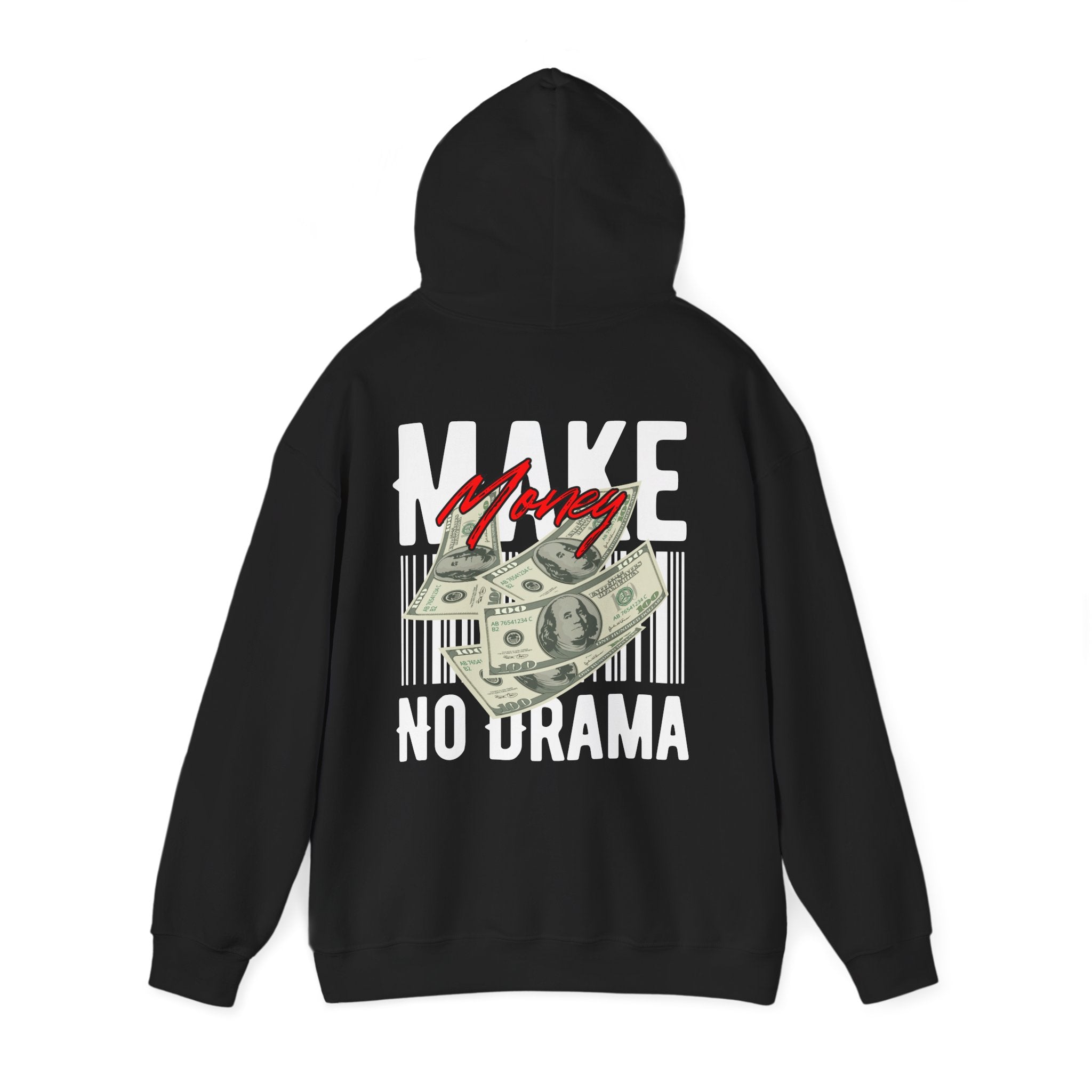 Men’s Funny Hoodie – Make Money, No Drama