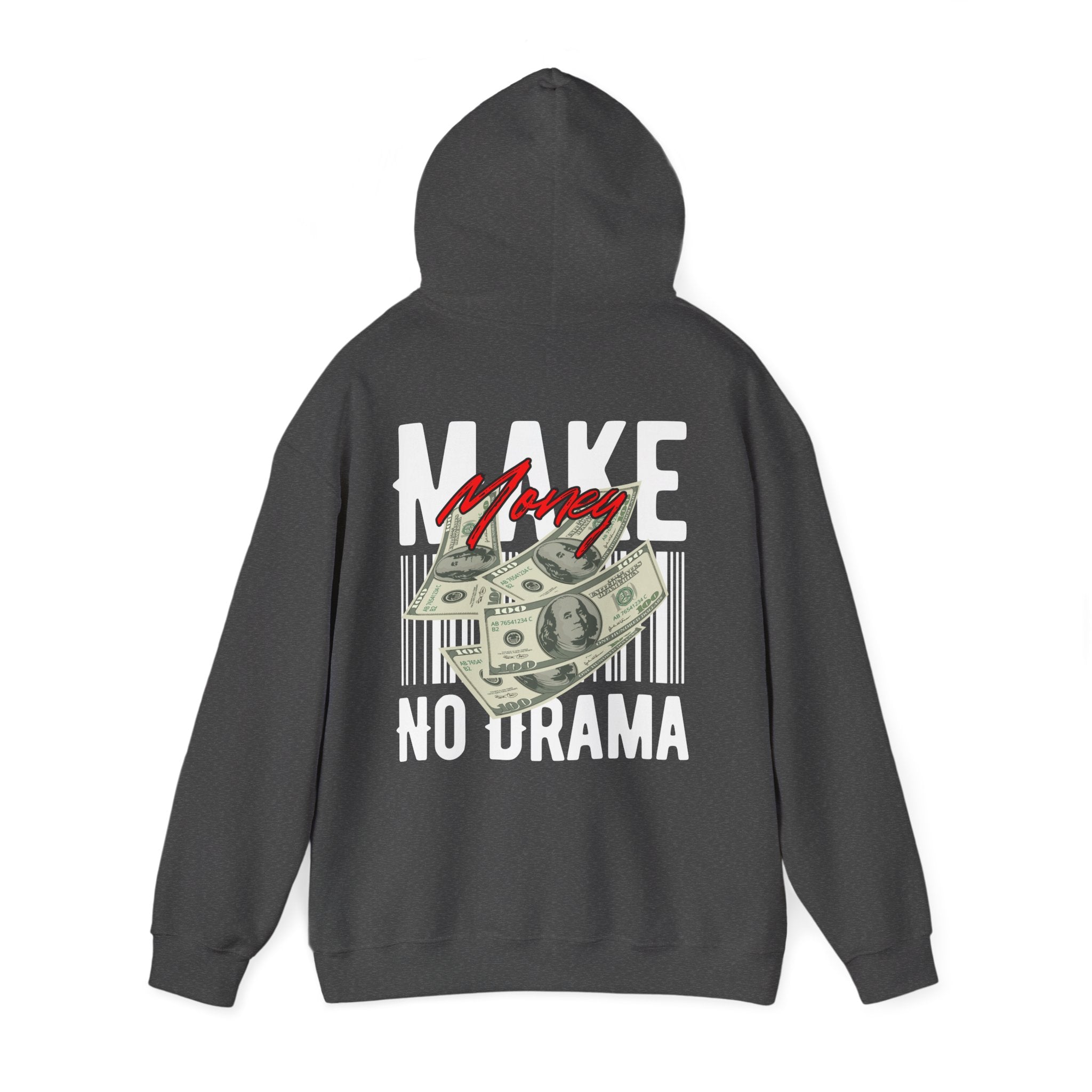Men’s Funny Hoodie – Make Money, No Drama